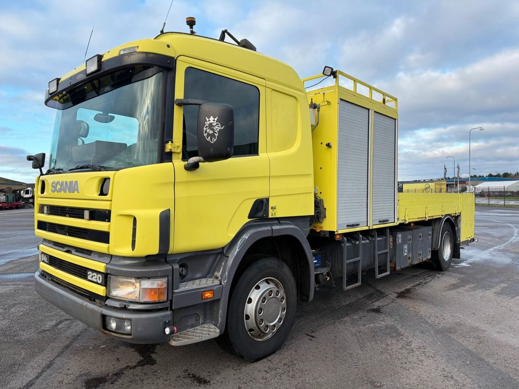 Scania P94/220 4x2 Manuel - Euro 2 - Flakbil: bild 1 Scania P94/220 4x2 Manuel - Euro 2 - Flakbil: bild 1