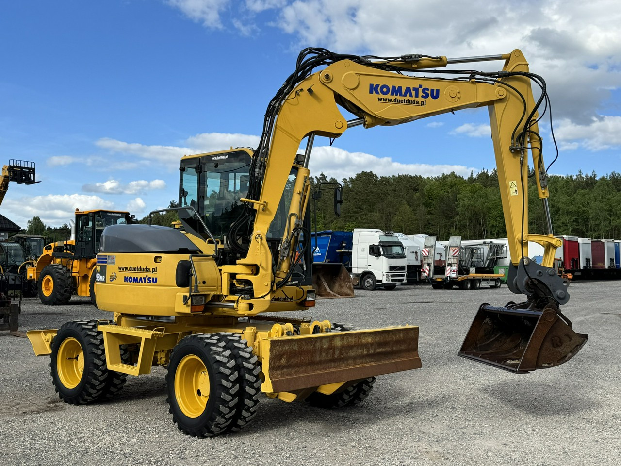Komatsu PW 98 MR 8 Pług + Podpory 10ton Szybkozłącze - Grävmaskin på däck: bild 2 Komatsu PW 98 MR 8 Pług + Podpory 10ton Szybkozłącze - Grävmaskin på däck: bild 2