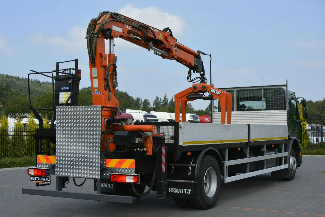 Flakbil, Kranbil Renault Premium 180.240DXI długość Skrzyni-6.820cm + HDS TEREX TLC 92.2: bild 21