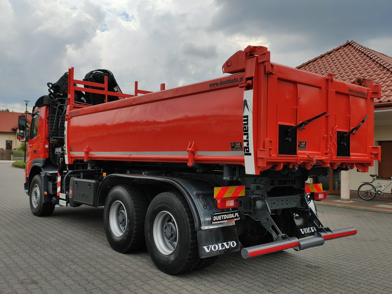 Tippbil lastbil, Kranbil Volvo FMX 410 6x4 13L HDS Radiowy Hydroburta: bild 23