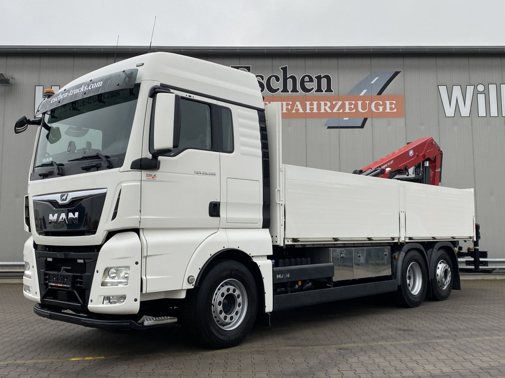 MAN TGX 26.500 6x2-4 LL / HMF 2110 L-MC Kran - Flakbil, Kranbil: bild 1 MAN TGX 26.500 6x2-4 LL / HMF 2110 L-MC Kran - Flakbil, Kranbil: bild 1