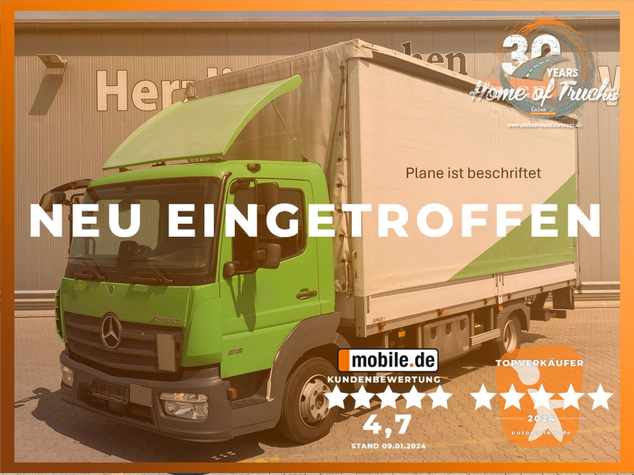 Mercedes-Benz Atego 818 | MBB LBW 1,00to.*Edscha*2x Gardine*AC - Kapellbil: bild 1 Mercedes-Benz Atego 818 | MBB LBW 1,00to.*Edscha*2x Gardine*AC - Kapellbil: bild 1