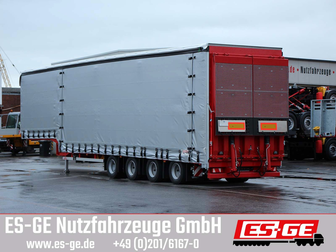 Dinkel 4-Achs-Jumbotieflader - doppelte Rampen - Låg lastare semitrailer: bild 1 Dinkel 4-Achs-Jumbotieflader - doppelte Rampen - Låg lastare semitrailer: bild 1