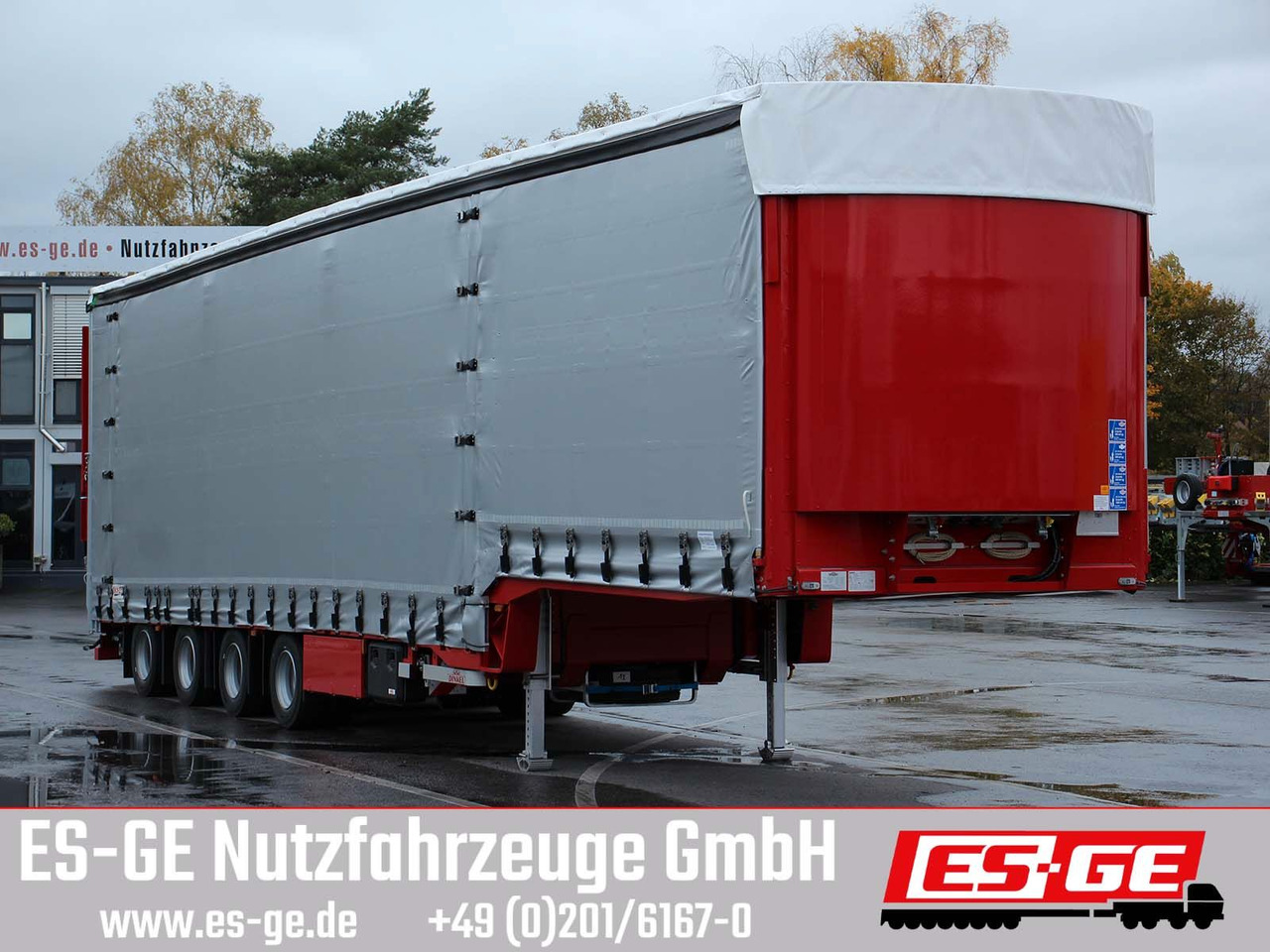 Dinkel 4-Achs-Jumbotieflader - doppelte Rampen - Låg lastare semitrailer: bild 4 Dinkel 4-Achs-Jumbotieflader - doppelte Rampen - Låg lastare semitrailer: bild 4