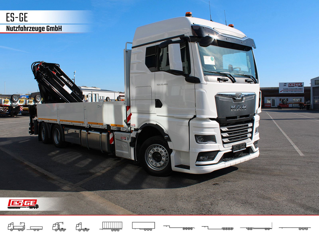 MAN TGX 26.480 6x2-4 LL, MKG-Ladekran HLK531 a5 - Flakbil, Kranbil: bild 3 MAN TGX 26.480 6x2-4 LL, MKG-Ladekran HLK531 a5 - Flakbil, Kranbil: bild 3