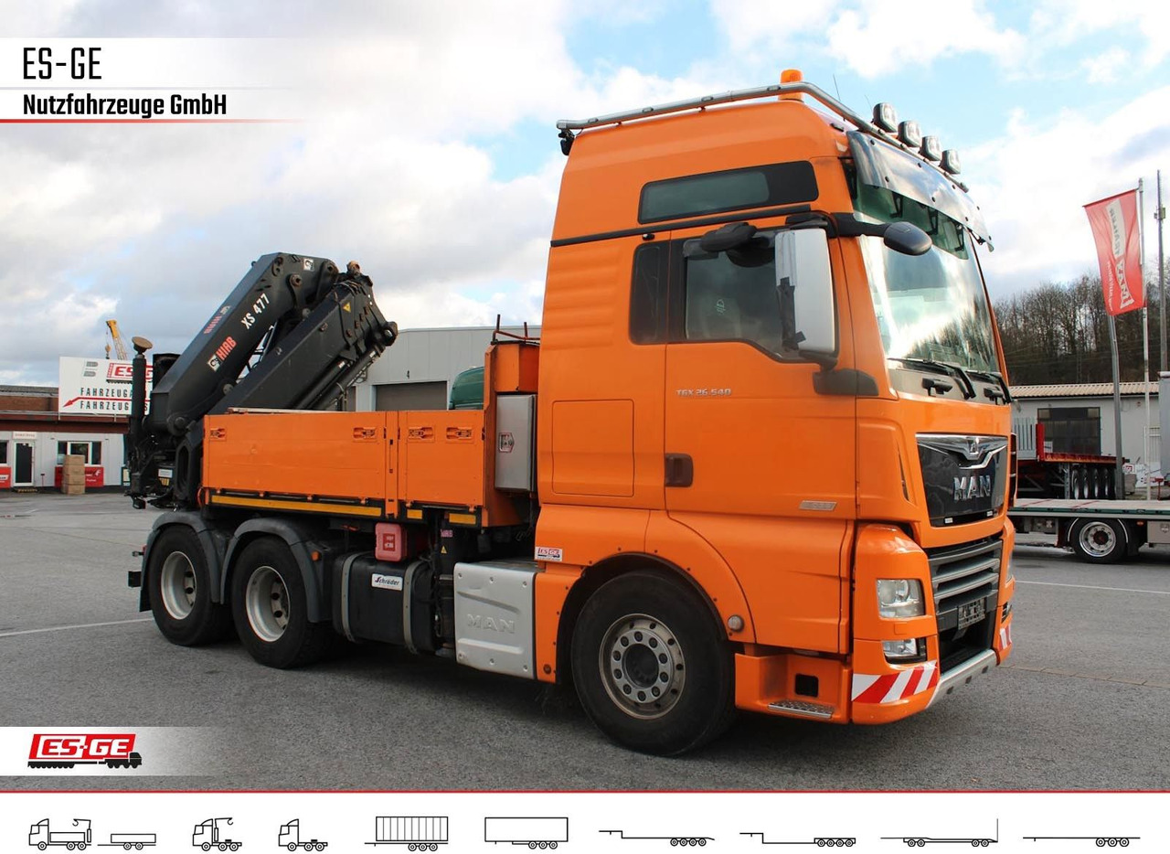 MAN TGX 26.540 + HIABV-Ladekran 477E-4 HIPRO MAN TGX 26.540 + HIABV-Ladekran 477E-4 HIPRO - Flakbil, Kranbil: bild 3 MAN TGX 26.540 + HIABV-Ladekran 477E-4 HIPRO MAN TGX 26.540 + HIABV-Ladekran 477E-4 HIPRO - Flakbil, Kranbil: bild 3