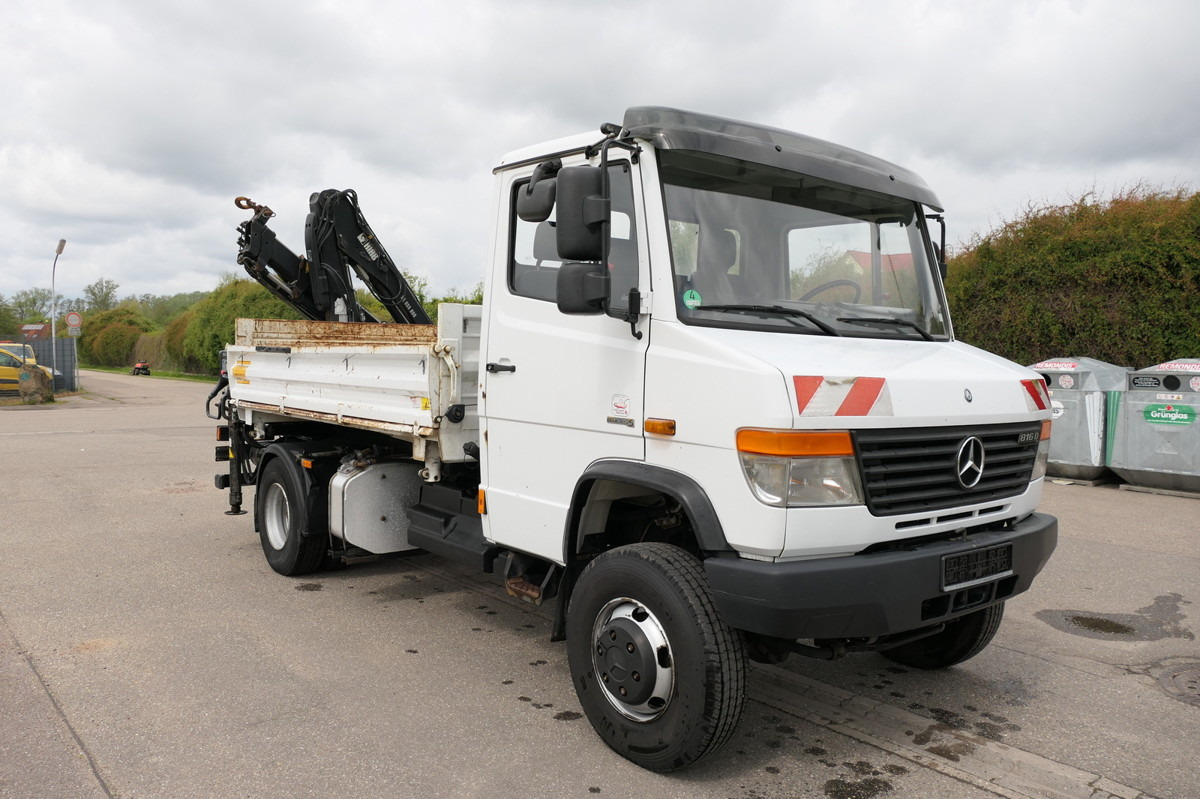 MERCEDES-BENZ Vario 816D mit Ladekran 3 Sitzer Standheizung HI - Transportbil med tippflak: bild 3 MERCEDES-BENZ Vario 816D mit Ladekran 3 Sitzer Standheizung HI - Transportbil med tippflak: bild 3