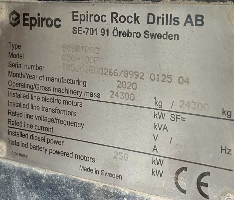 Borrmaskin Atlas Copco (Epiroc) SmartROC C50-10SF: bild 13