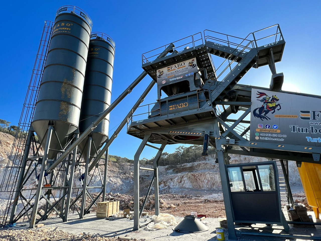 FABO mobile concrete batching plant - Betongfabrik: bild 2 FABO mobile concrete batching plant - Betongfabrik: bild 2