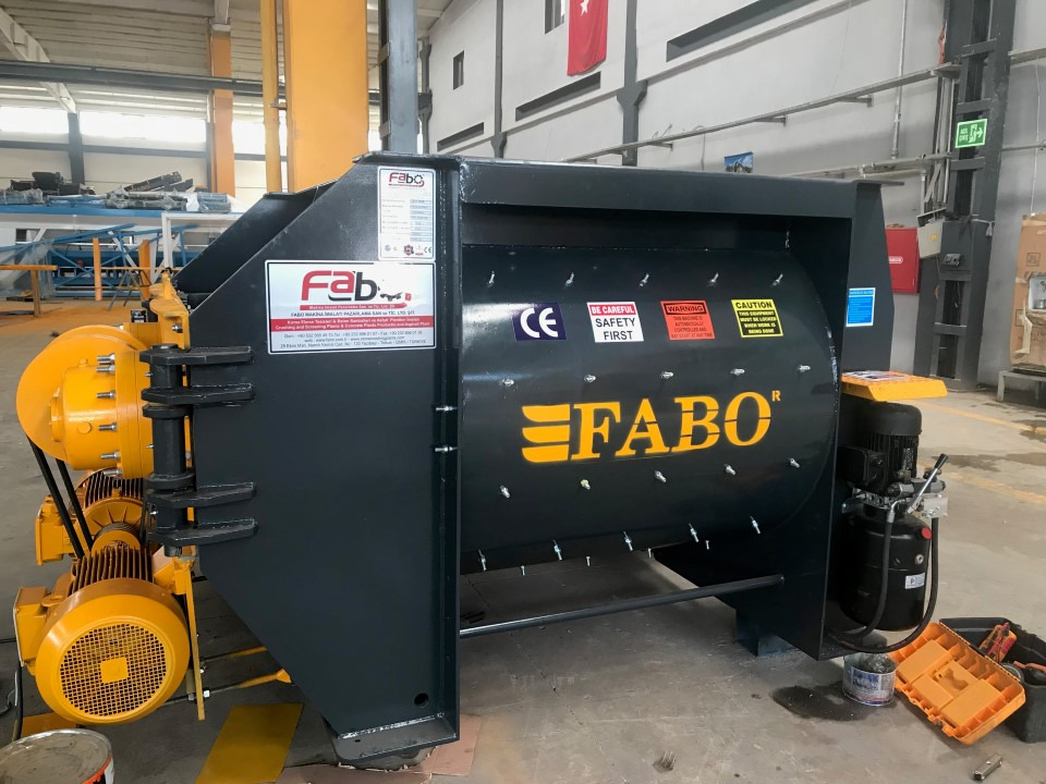 FABO twin shaft mixer - Betongblandare: bild 1 FABO twin shaft mixer - Betongblandare: bild 1