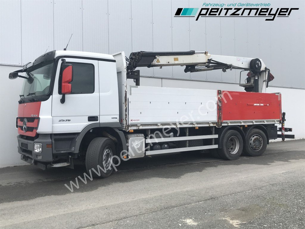 Flakbil, Kranbil MERCEDES-BENZ Actros 2536 LL Pritsche HMF Heckkran m. Zange Baustoff: bild 7