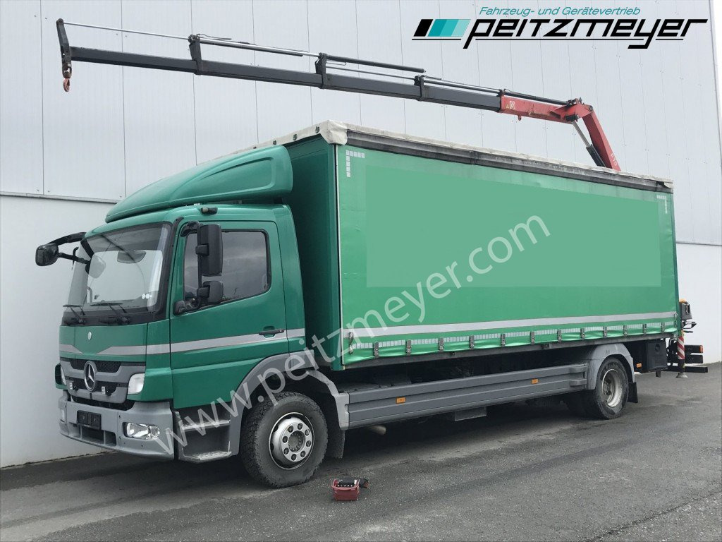 MERCEDES-BENZ Atego 1224 L Pritsche m. Heckkran Funk 4 x hydraulisch - Kapellbil, Kranbil: bild 1 MERCEDES-BENZ Atego 1224 L Pritsche m. Heckkran Funk 4 x hydraulisch - Kapellbil, Kranbil: bild 1