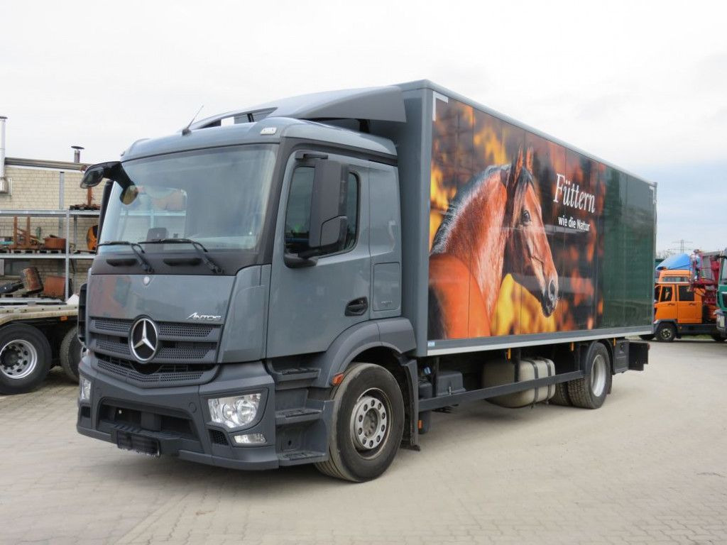 Mercedes-Benz Antos 1830 L nR 4x2 Standardkoffer LBW LBW 2to+F - Lastbil med skåp: bild 1 Mercedes-Benz Antos 1830 L nR 4x2 Standardkoffer LBW LBW 2to+F - Lastbil med skåp: bild 1