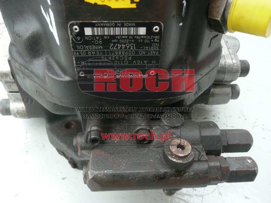 BRUENINGHAUS HYDROMATIK HA10VO110DFR1/31R-PSC62K15 00988871 - Hydraulpump för Skördare: bild 2 BRUENINGHAUS HYDROMATIK HA10VO110DFR1/31R-PSC62K15 00988871 - Hydraulpump för Skördare: bild 2