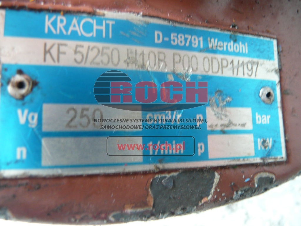 KRACHT KF5/250H10BP000DP1/197 - Hydraulpump: bild 2 KRACHT KF5/250H10BP000DP1/197 - Hydraulpump: bild 2