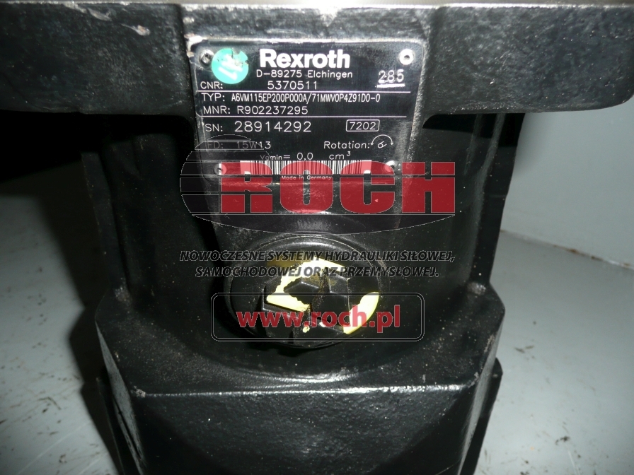 REXROTH A6VM115EP200P000A/71MWV0P4Z91D0-0 5370511 - Hydraulmotor för Hjullastare: bild 2 REXROTH A6VM115EP200P000A/71MWV0P4Z91D0-0 5370511 - Hydraulmotor för Hjullastare: bild 2