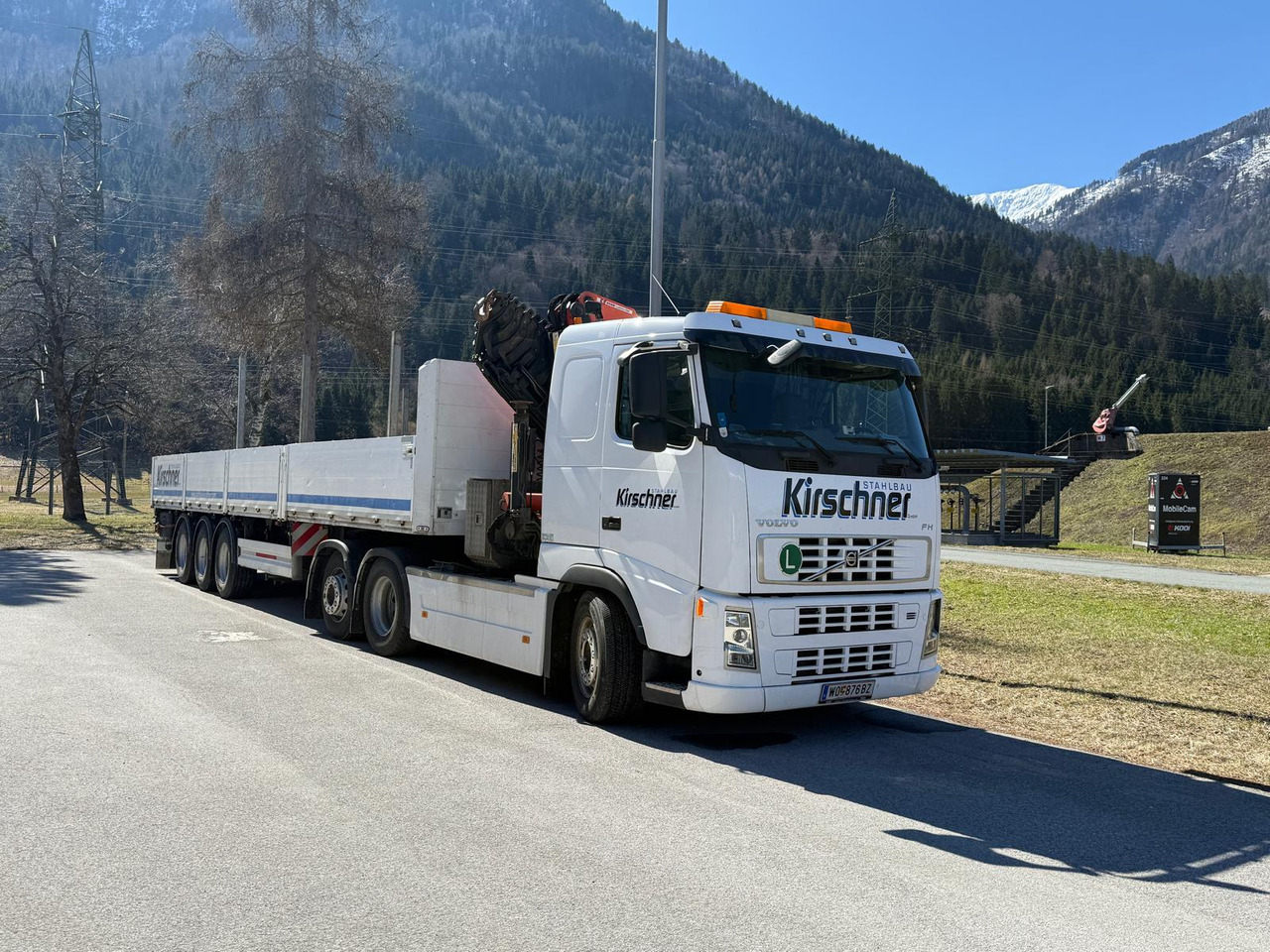 Volvo Kran LKW mit Hangler Auflieger ausziehbar ! - Dragbil: bild 1 Volvo Kran LKW mit Hangler Auflieger ausziehbar ! - Dragbil: bild 1