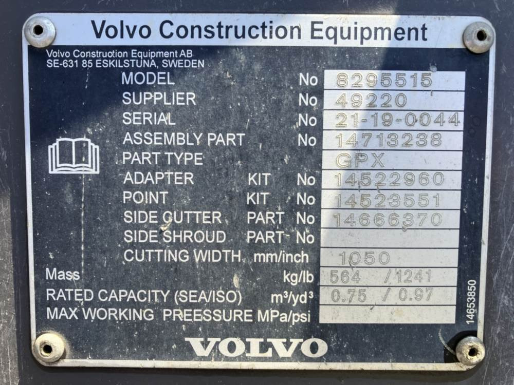 Volvo Tieflöffel mit Zähnen S60 - Grävlastare: bild 5 Volvo Tieflöffel mit Zähnen S60 - Grävlastare: bild 5