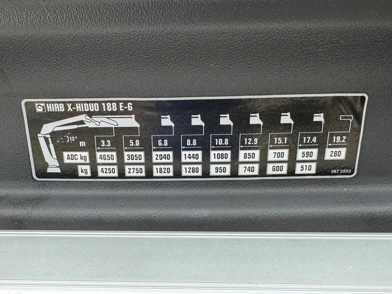 Flakbil, Kranbil DAF CF 450 FAN 6x2 Pritsche mit Kran HIAB 188 E-6: bild 28
