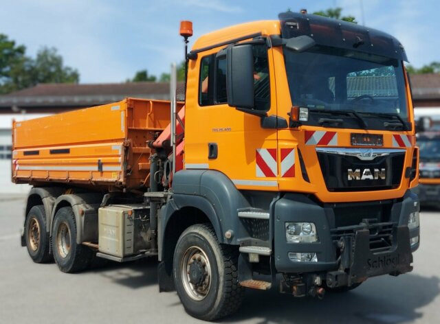 MAN TGS 28.400 6x4-4 Kipper Kran Palfinger PK9002 - Tippbil lastbil, Kranbil: bild 1 MAN TGS 28.400 6x4-4 Kipper Kran Palfinger PK9002 - Tippbil lastbil, Kranbil: bild 1