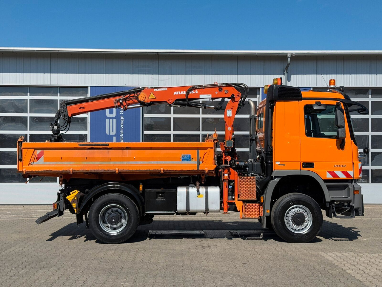 Mercedes-Benz ACTROS 2044 4x4 Kipper Kran ATLAS 65.2 A2L - Kranbil: bild 3 Mercedes-Benz ACTROS 2044 4x4 Kipper Kran ATLAS 65.2 A2L - Kranbil: bild 3