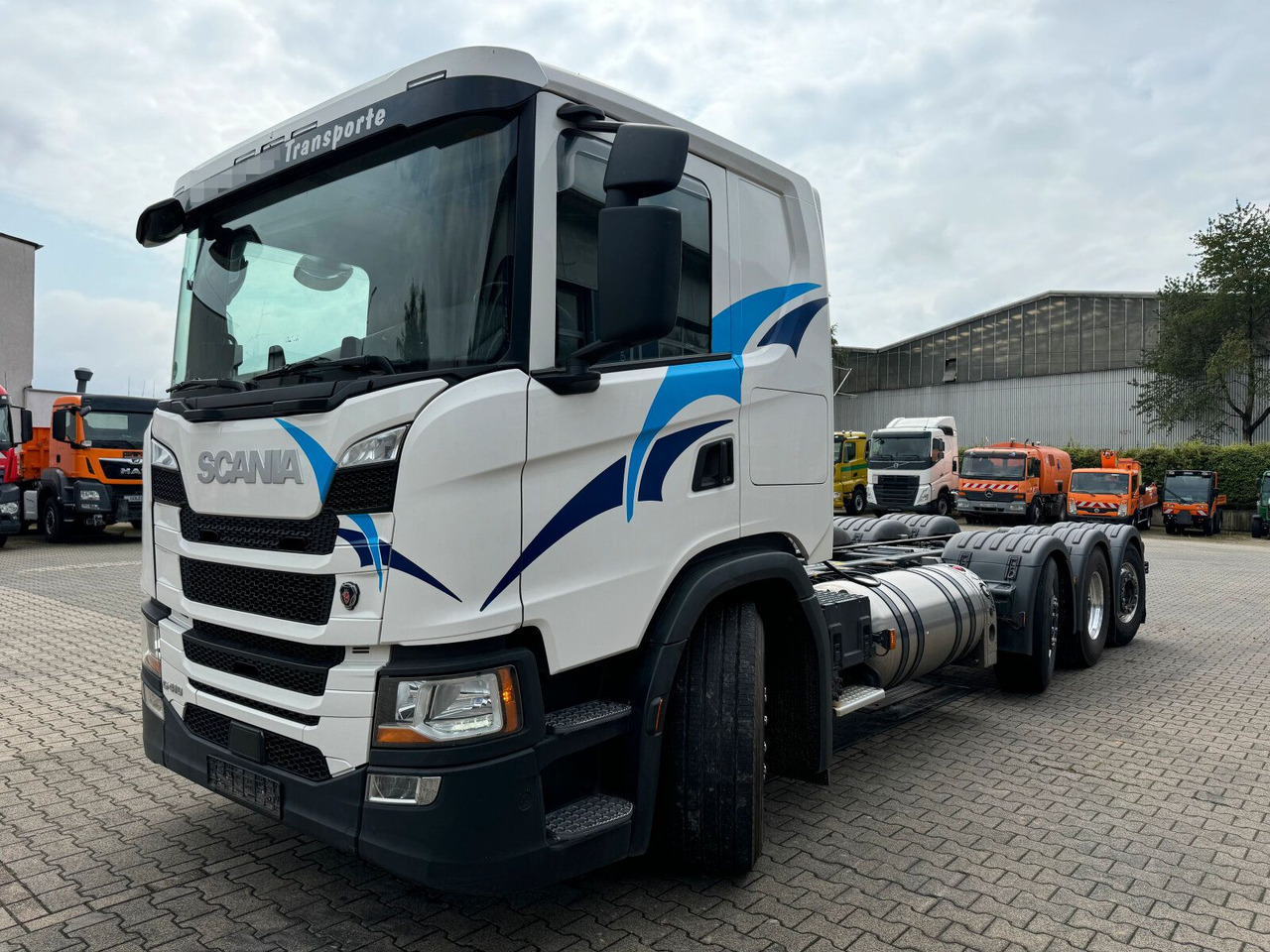 Scania G 410 B8x2*6 NB LNG Fahrgestell Nebenantrieb - Chassi lastbil, Kranbil: bild 3 Scania G 410 B8x2*6 NB LNG Fahrgestell Nebenantrieb - Chassi lastbil, Kranbil: bild 3