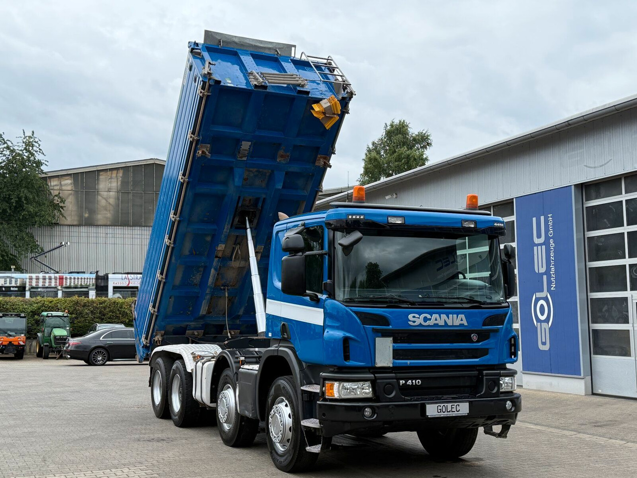 Scania P 410 8x4 Dreiseitenkipper DAUTEL - Tippbil lastbil: bild 2 Scania P 410 8x4 Dreiseitenkipper DAUTEL - Tippbil lastbil: bild 2