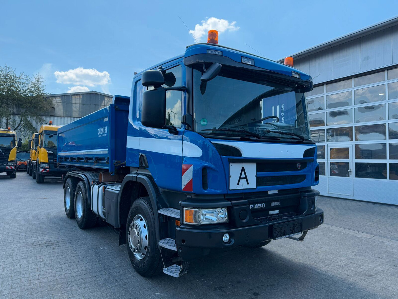 Scania P 450 6x4 Dreiseitenkipper DAUTEL - Tippbil lastbil: bild 1 Scania P 450 6x4 Dreiseitenkipper DAUTEL - Tippbil lastbil: bild 1