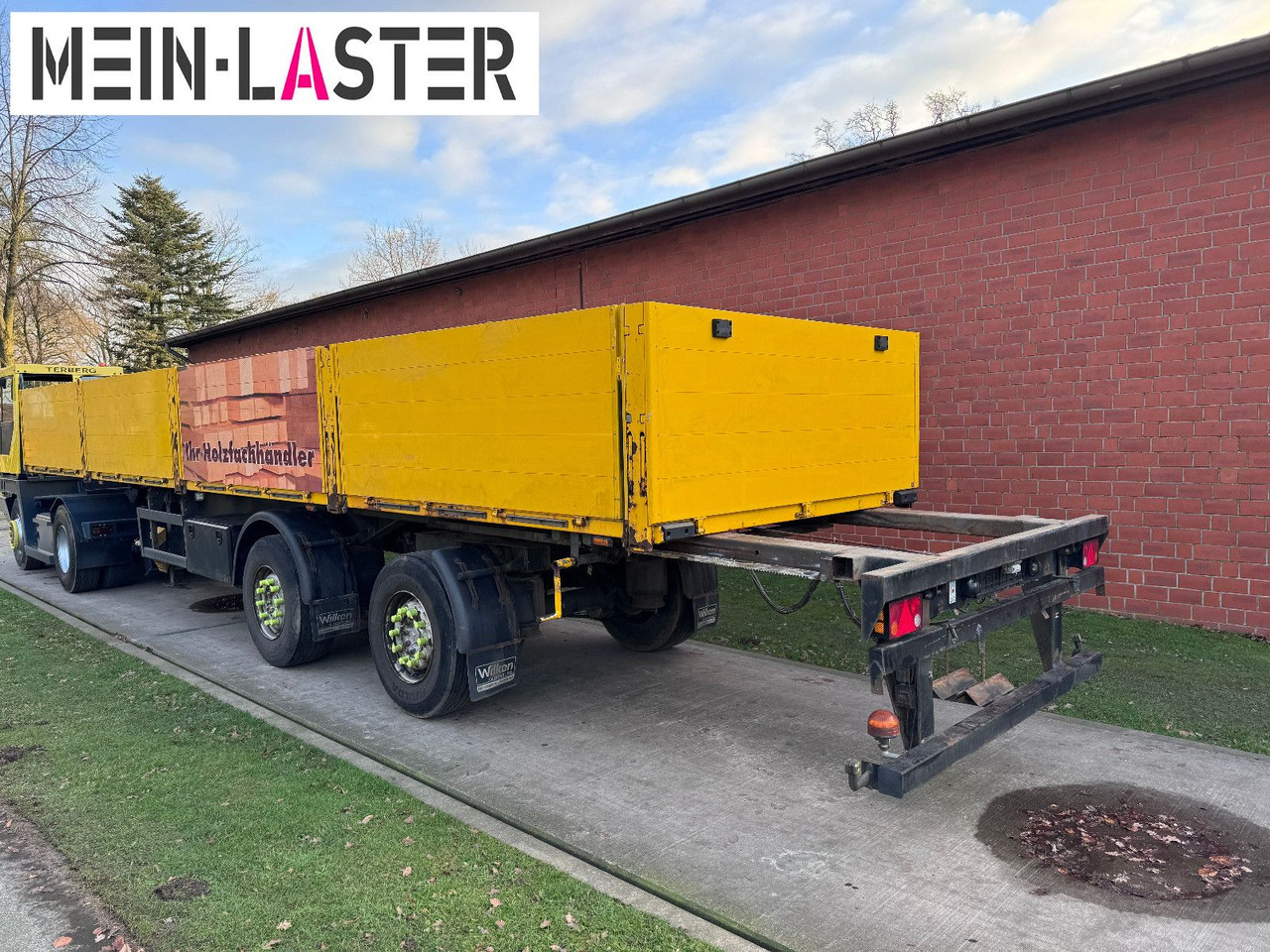 Flaktrailer Ackermann Baustoffpritsche 11.5-13 m Lenkachse NL 19t: bild 6