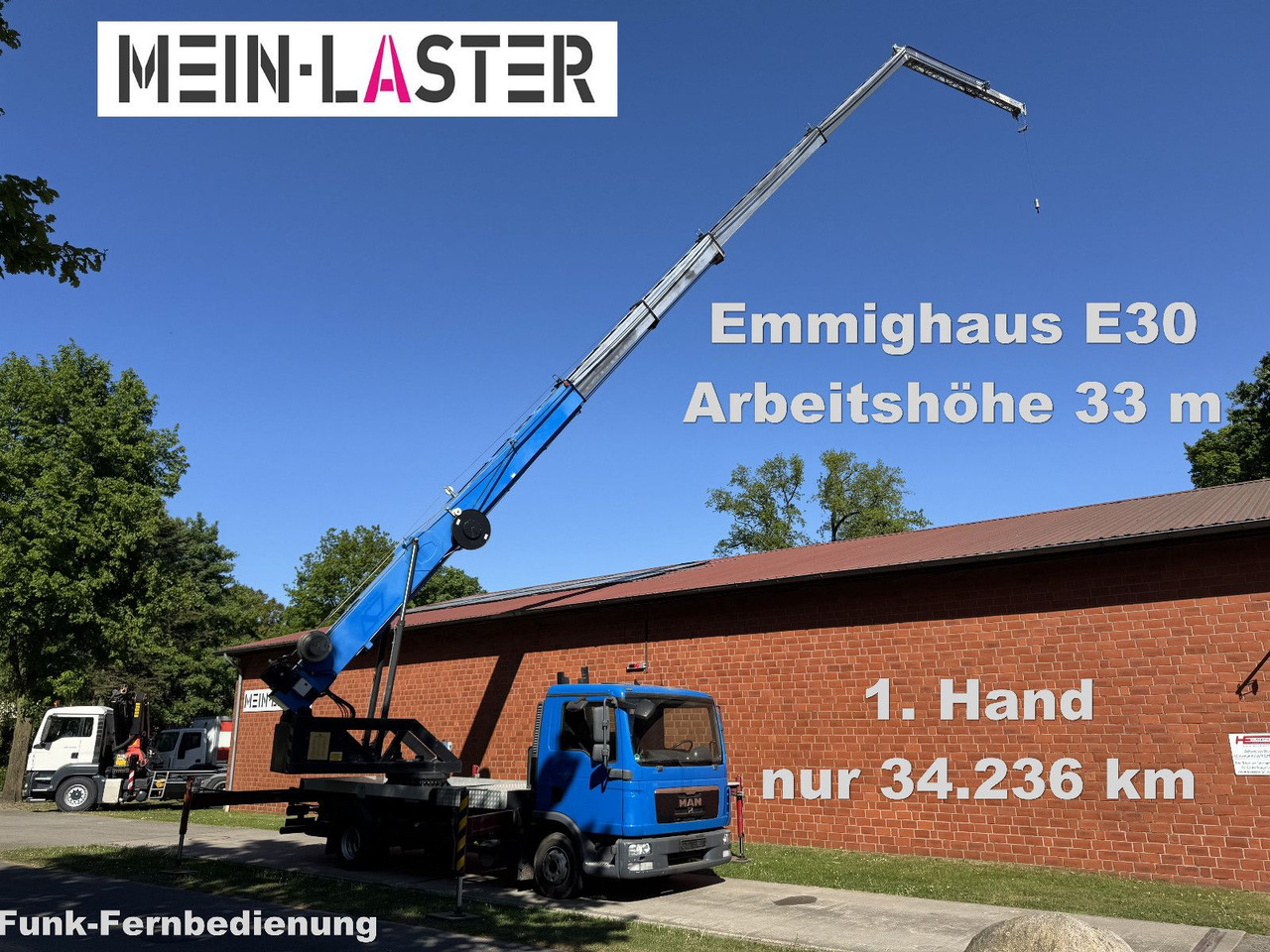 MAN 8.180 Emminghaus kein Böcker Klaas 33 Meter FB - Kranbil: bild 1 MAN 8.180 Emminghaus kein Böcker Klaas 33 Meter FB - Kranbil: bild 1