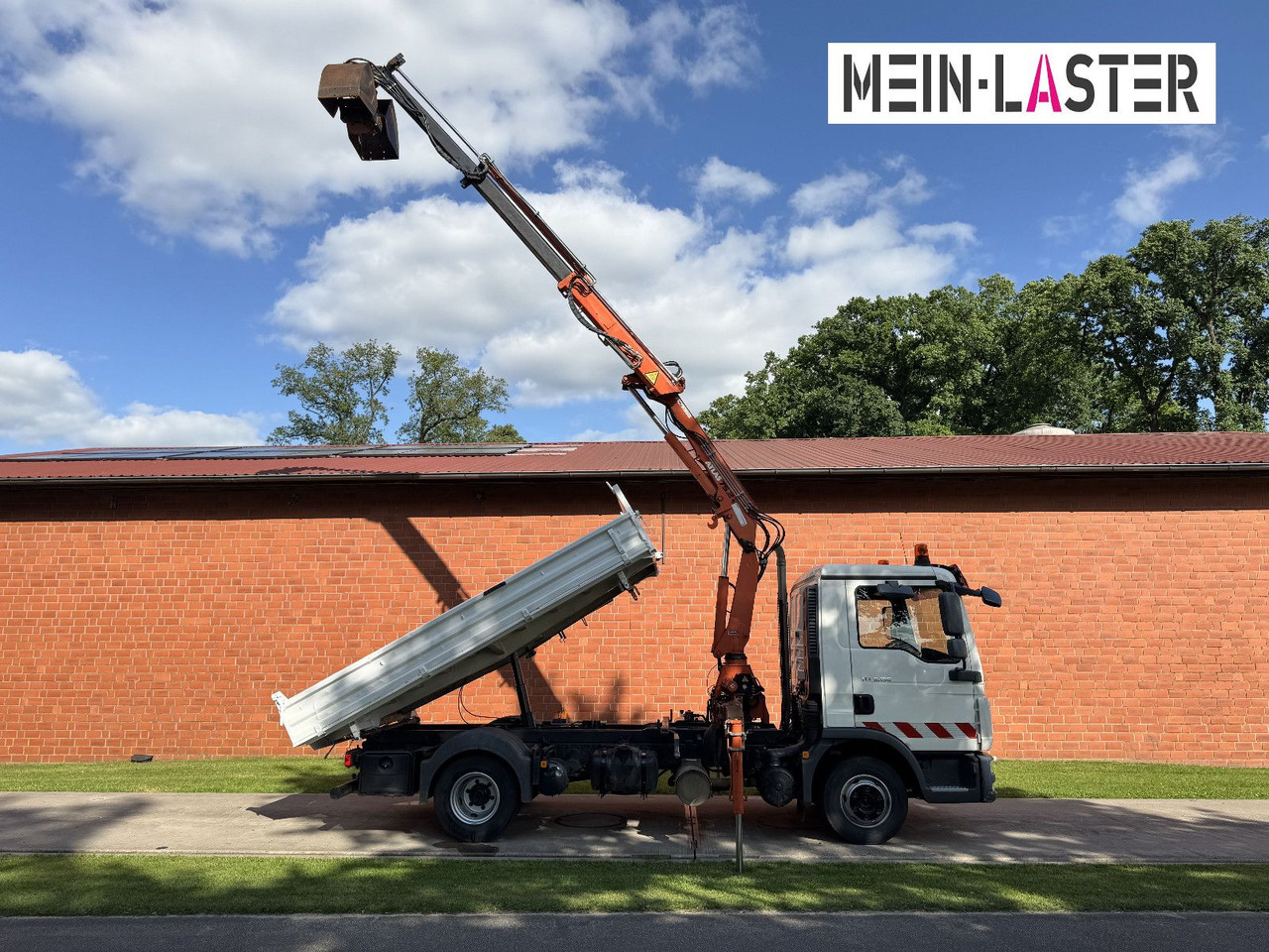 MAN TGL 8.150 3 S-Kipper Atlas 75 10m -1t. Funk FB - Transportbil med tippflak: bild 2 MAN TGL 8.150 3 S-Kipper Atlas 75 10m -1t. Funk FB - Transportbil med tippflak: bild 2