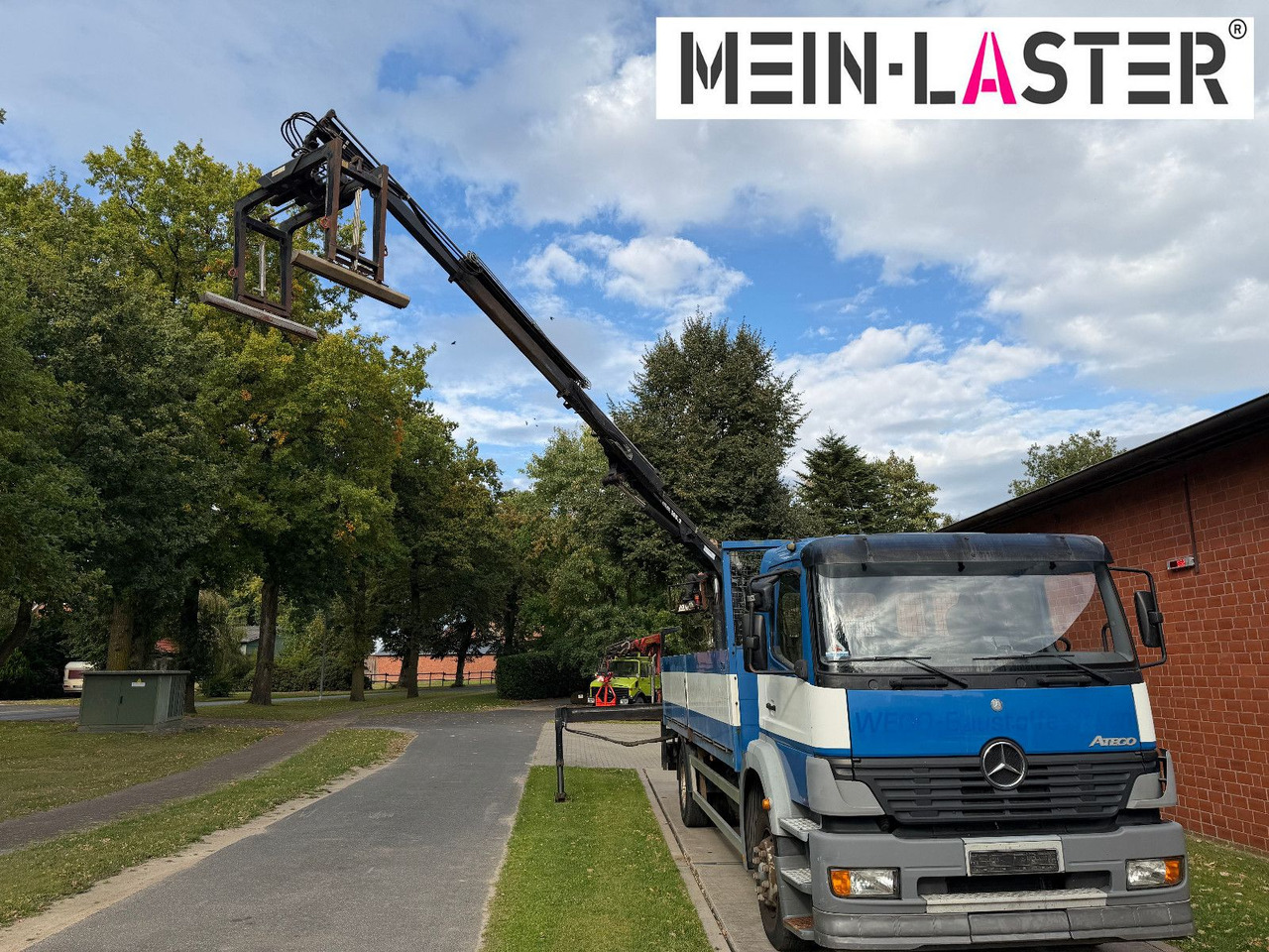 Flakbil, Kranbil Mercedes-Benz 1823 Atego Atlas 105.2 1.Hand nur 226.000 km: bild 12