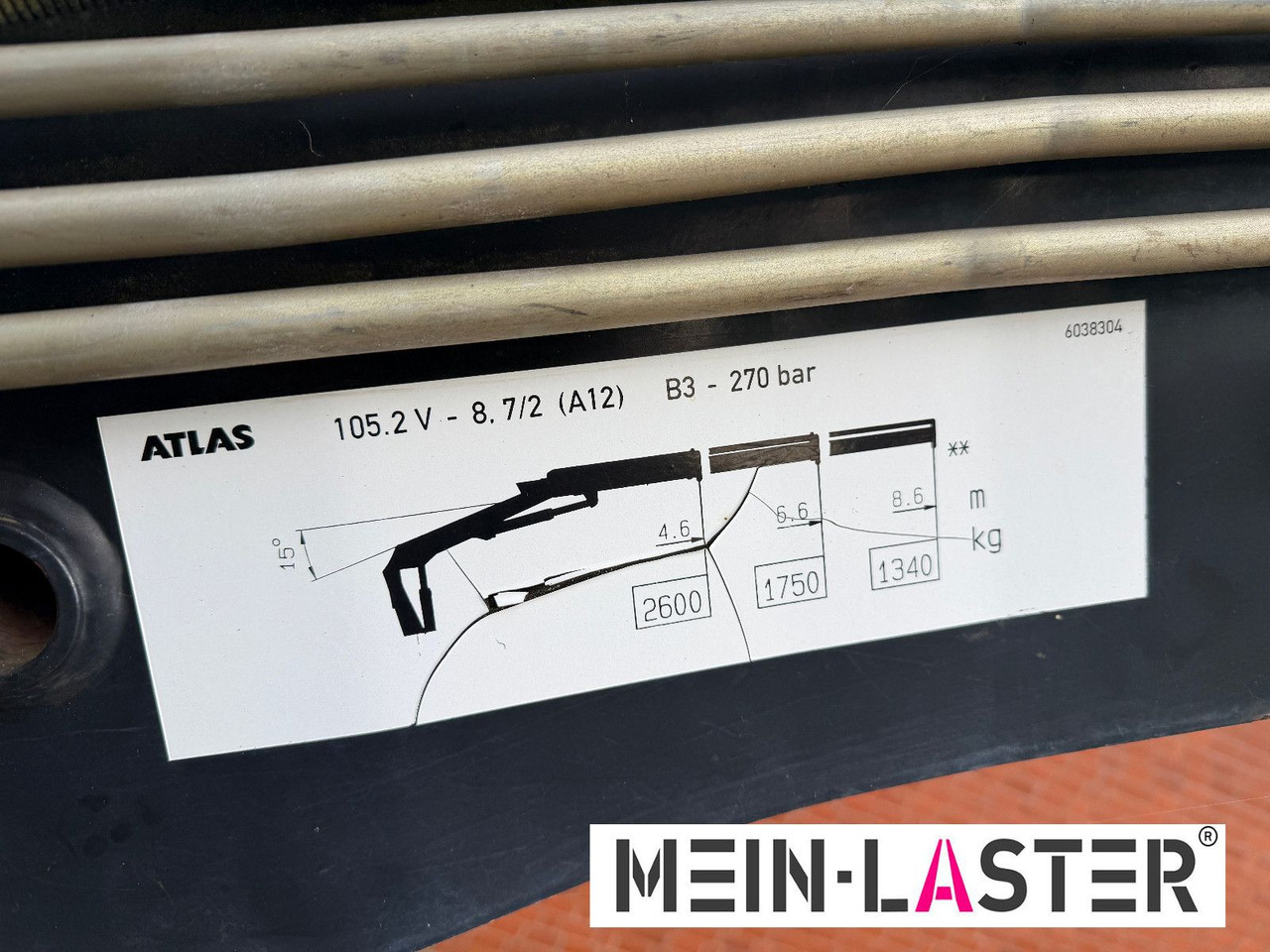 Flakbil, Kranbil Mercedes-Benz 1823 Atego Atlas 105.2 1.Hand nur 226.000 km: bild 17