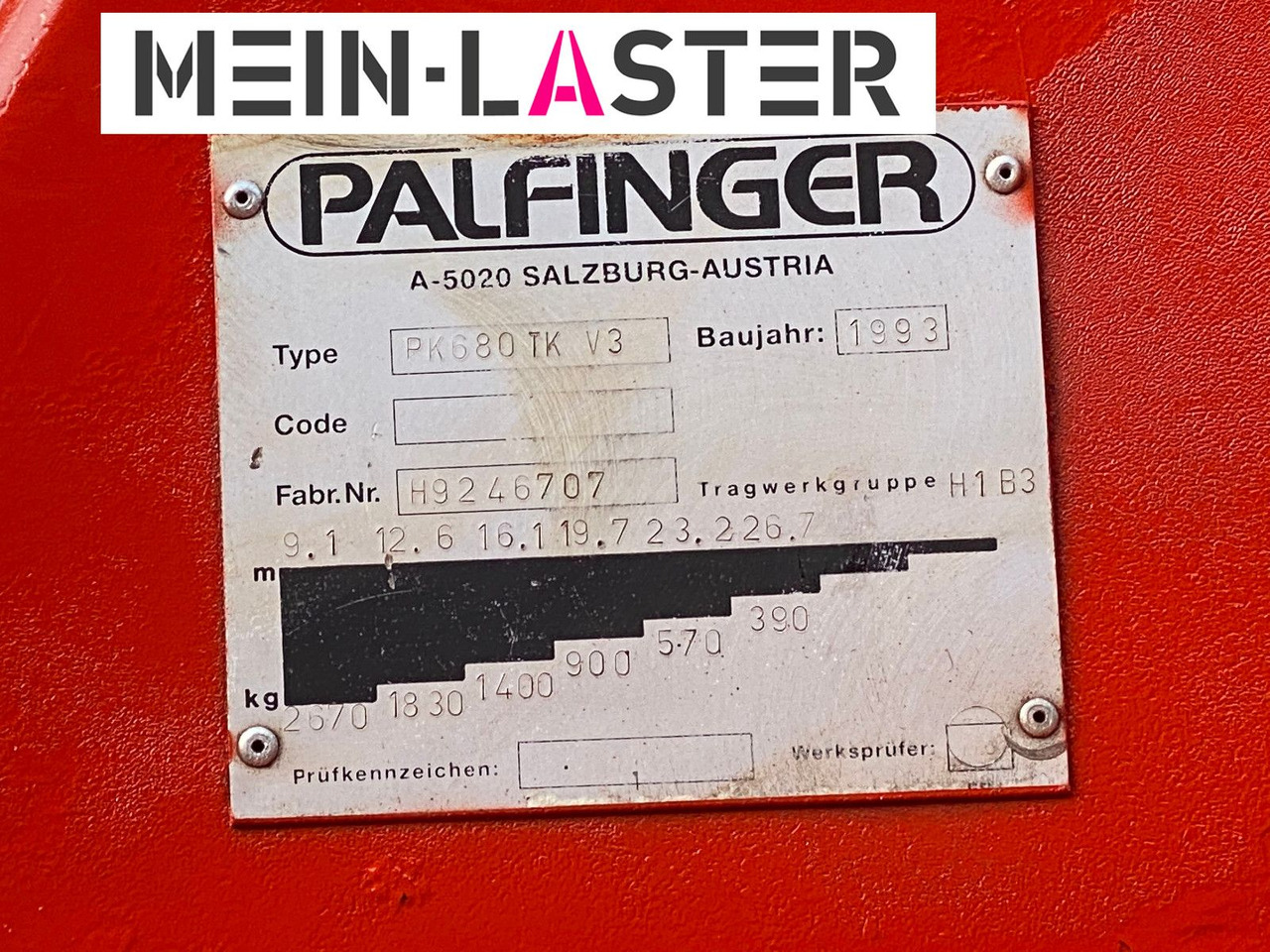 Mercedes-Benz Palfinger PK 680 TK 26,7 m-max.2.410 kg -Funk FB - Kranbil: bild 5 Mercedes-Benz Palfinger PK 680 TK 26,7 m-max.2.410 kg -Funk FB - Kranbil: bild 5