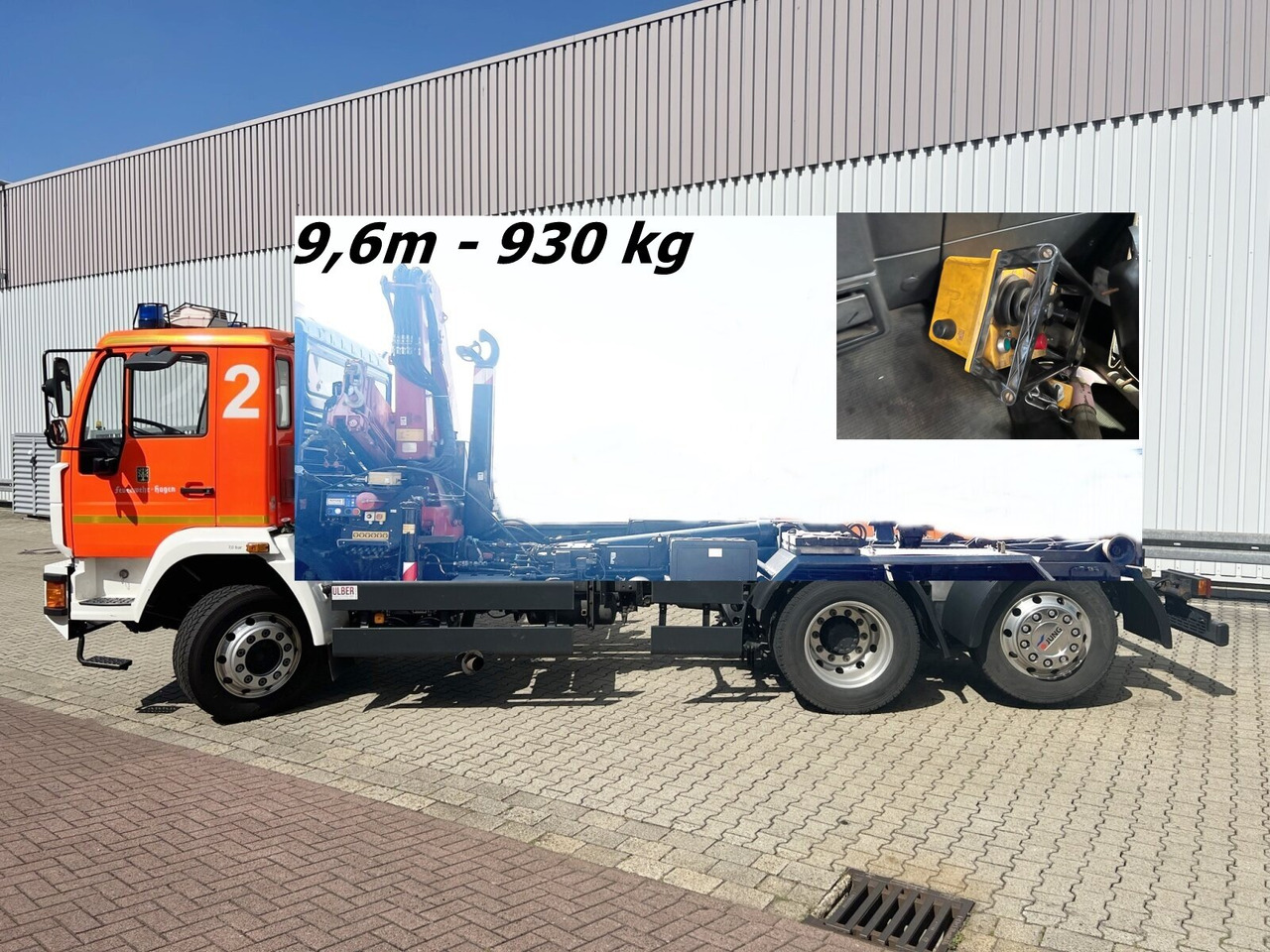 MAN 25/18.284 6x2-4 LL 25/18.284 6x2-4 LL,Kran HMF 1113 K3, Funk, Retarder - Lastväxlare lastbil, Kranbil: bild 1 MAN 25/18.284 6x2-4 LL 25/18.284 6x2-4 LL,Kran HMF 1113 K3, Funk, Retarder - Lastväxlare lastbil, Kranbil: bild 1