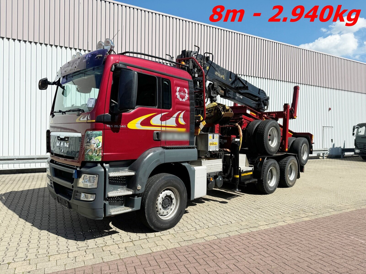 MAN TGS 26.540 6X4 BL TGS 26.540 6X4 BL, Intarder, Kran Epsilon S260L82, Langholz - Timmerbil, Kranbil: bild 1 MAN TGS 26.540 6X4 BL TGS 26.540 6X4 BL, Intarder, Kran Epsilon S260L82, Langholz - Timmerbil, Kranbil: bild 1