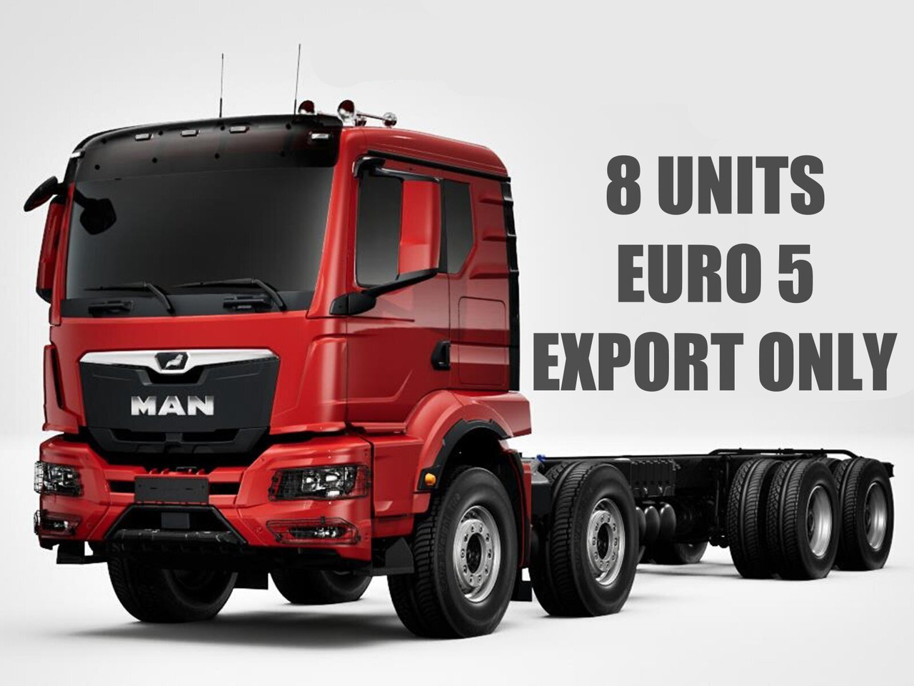 MAN TGS 41.480 8x4 BB CH TGS 41.480 8x4 BB CH, MEHRFACH VORHANDEN! - Chassi lastbil: bild 1 MAN TGS 41.480 8x4 BB CH TGS 41.480 8x4 BB CH, MEHRFACH VORHANDEN! - Chassi lastbil: bild 1