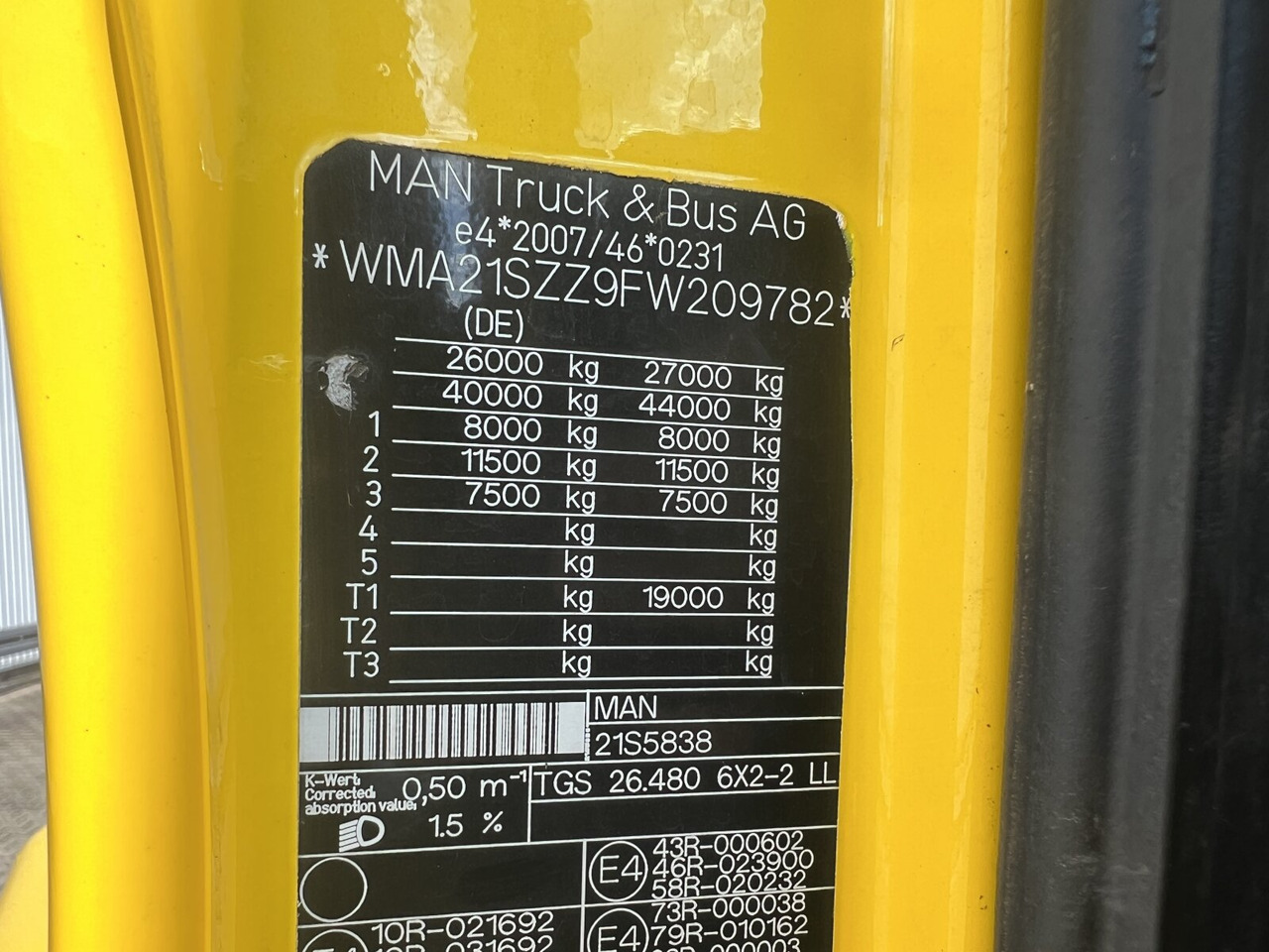 MAN TGX 26.480 6X2-2 LL TGX 26.480 6X2-2 LL, Intarder, Navi, Liftachse - Lastväxlare lastbil: bild 5 MAN TGX 26.480 6X2-2 LL TGX 26.480 6X2-2 LL, Intarder, Navi, Liftachse - Lastväxlare lastbil: bild 5