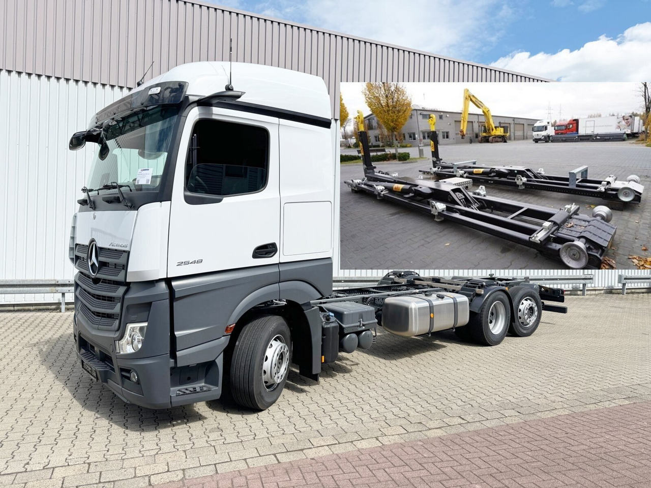 Mercedes-Benz Actros 2548 L 6x2 Actros 2548 L 6x2, Retarder, Lenk-/Liftachse, Navi, MirrorCam, MultimediaCockpit - Lastväxlare lastbil: bild 1 Mercedes-Benz Actros 2548 L 6x2 Actros 2548 L 6x2, Retarder, Lenk-/Liftachse, Navi, MirrorCam, MultimediaCockpit - Lastväxlare lastbil: bild 1