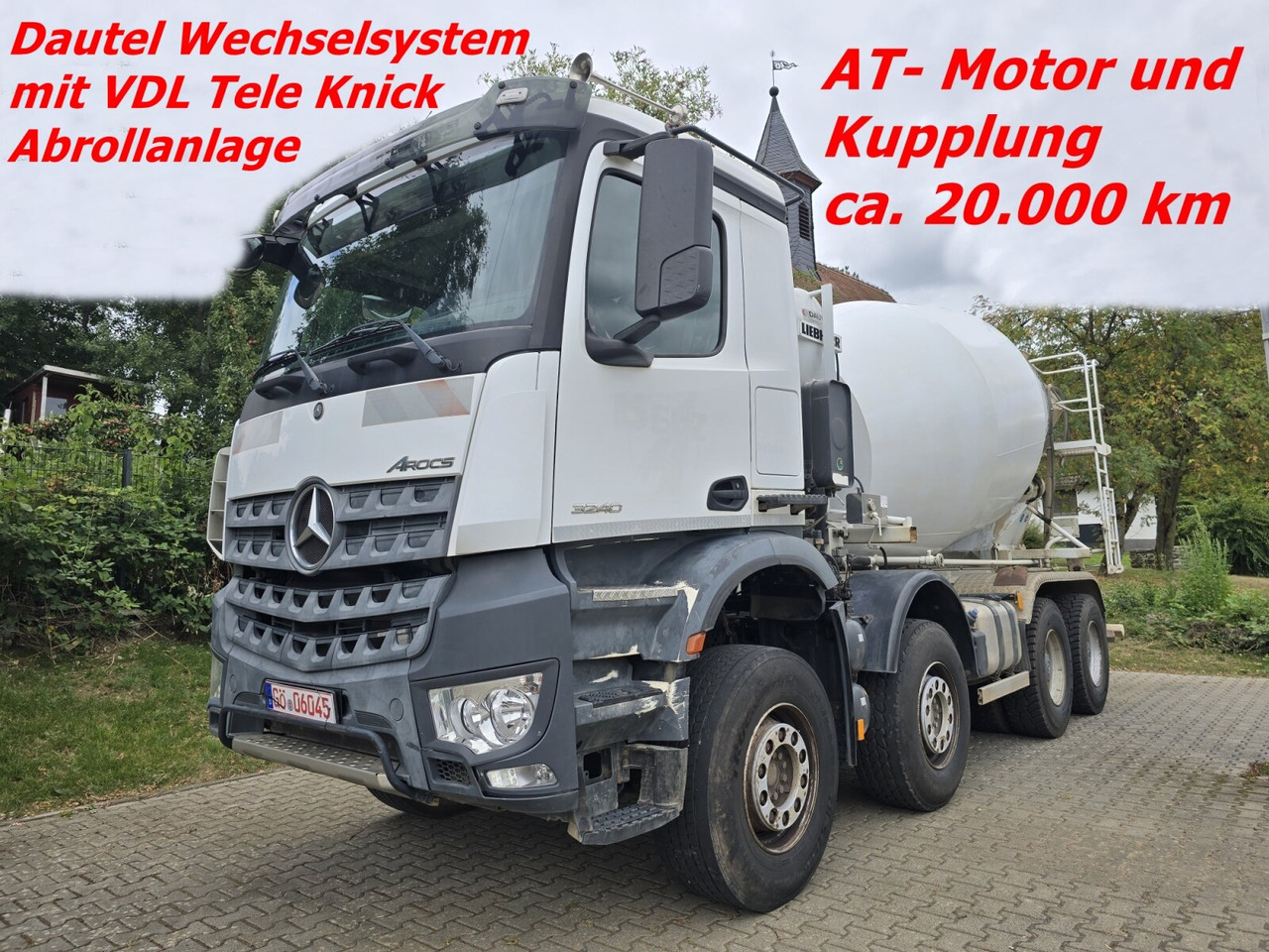 Mercedes-Benz Arocs 3240 8x4 Arocs 3240 8x4, 9 cbm Liebherr HTM 904 F - Betongbil: bild 1 Mercedes-Benz Arocs 3240 8x4 Arocs 3240 8x4, 9 cbm Liebherr HTM 904 F - Betongbil: bild 1