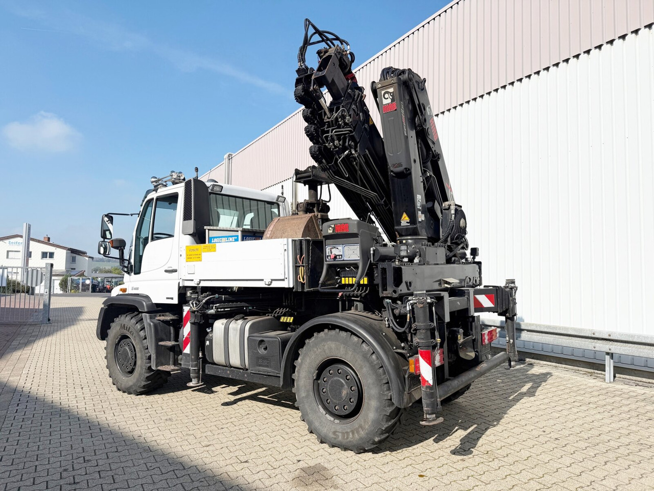 Unimog U400 4x4 U400 4x4, Frontzapfwelle, Heckkran Hiab XS 144-E4 HiDuo, Seilwinde, Funk - Mobilkran: bild 2 Unimog U400 4x4 U400 4x4, Frontzapfwelle, Heckkran Hiab XS 144-E4 HiDuo, Seilwinde, Funk - Mobilkran: bild 2