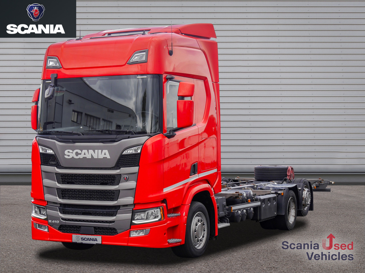 SCANIA R 410 B6x2*4LB Jumbo, Lenkachse, Standklima - Containerbil/ Växelflak lastbil: bild 1 SCANIA R 410 B6x2*4LB Jumbo, Lenkachse, Standklima - Containerbil/ Växelflak lastbil: bild 1