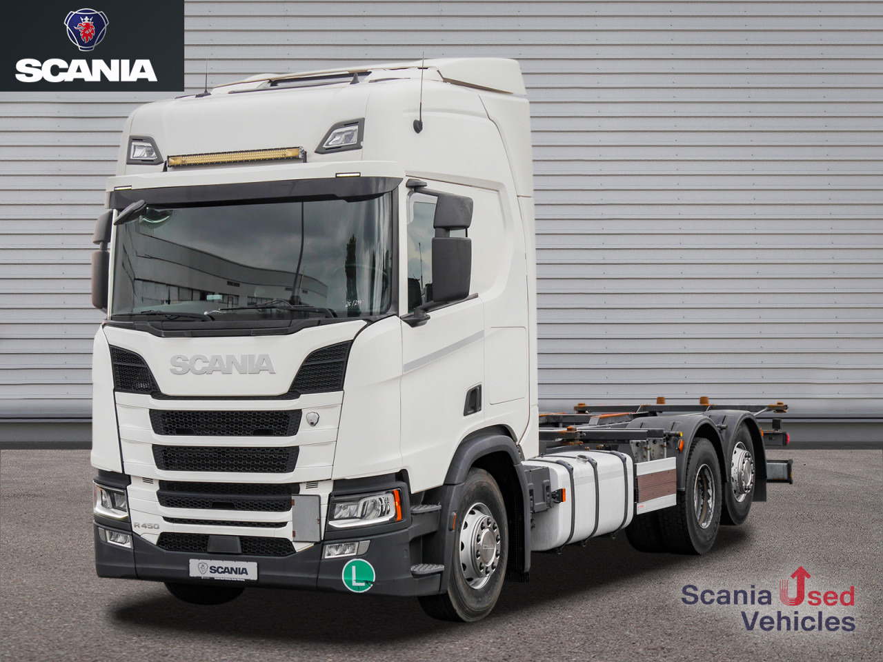 SCANIA R 450 B6x2*4NB Lenkachse, Standklima - Containerbil/ Växelflak lastbil: bild 1 SCANIA R 450 B6x2*4NB Lenkachse, Standklima - Containerbil/ Växelflak lastbil: bild 1