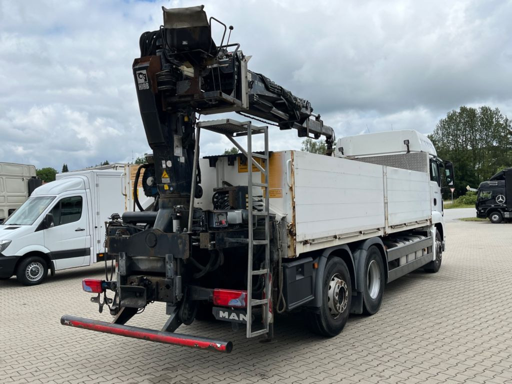 Flakbil, Kranbil MAN TGS 26.440 Baustoff mit HIAB XS 166 Kran: bild 15