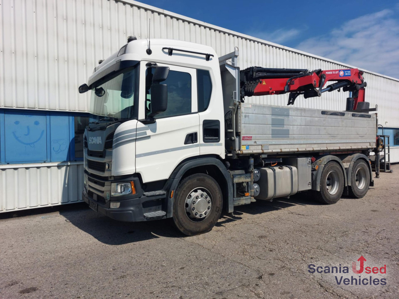 SCANIA G 410 B6x4NB Kipper+HMF3220+JIB - Tippbil lastbil, Kranbil: bild 1 SCANIA G 410 B6x4NB Kipper+HMF3220+JIB - Tippbil lastbil, Kranbil: bild 1