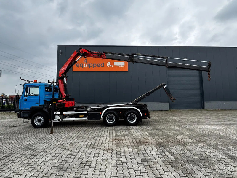 MAN FE 410A, 6x4, EURO 2, Palfinger PK17000 Crane + VDL HOOK, full spring, manual gearbox, MOT 9/2025 - Lastväxlare lastbil, Kranbil: bild 3 MAN FE 410A, 6x4, EURO 2, Palfinger PK17000 Crane + VDL HOOK, full spring, manual gearbox, MOT 9/2025 - Lastväxlare lastbil, Kranbil: bild 3