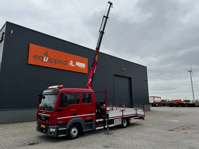 MAN TGL 8.180 Dubbele Cabine (DOKA), HMF535 K3 kraan met slechts 283 uur en 211.164km, EURO-6, oprij-platen, NL-truck, APK: 11/2025 - Biltransportbil lastbil, Kranbil: bild 4 MAN TGL 8.180 Dubbele Cabine (DOKA), HMF535 K3 kraan met slechts 283 uur en 211.164km, EURO-6, oprij-platen, NL-truck, APK: 11/2025 - Biltransportbil lastbil, Kranbil: bild 4