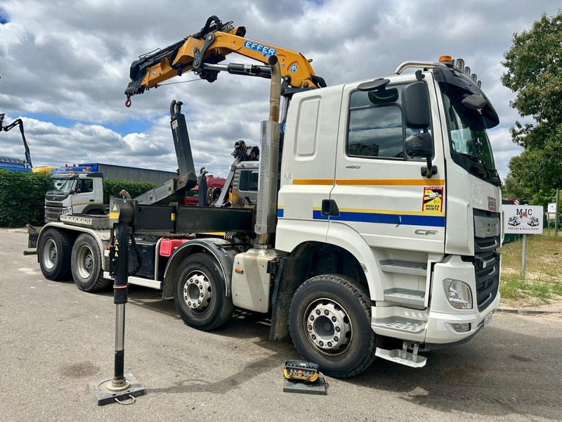 DAF CF 480 8x4 HOOKLIFT + CRANE (19m!) EFFER 205 / 6S + WINCH - RETARDER - *165.000km* - VERY NICE - Lastväxlare lastbil, Kranbil: bild 1 DAF CF 480 8x4 HOOKLIFT + CRANE (19m!) EFFER 205 / 6S + WINCH - RETARDER - *165.000km* - VERY NICE - Lastväxlare lastbil, Kranbil: bild 1