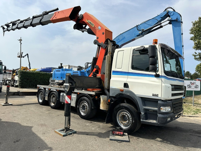 DAF CF 85.480 8x4 + CRANE PALFINGER PK90002 F (7x) - MANUAL ZF - RETARDER - BIG AXLES / HUB REDUCTION - STEEL SPRING - Kranbil: bild 1 DAF CF 85.480 8x4 + CRANE PALFINGER PK90002 F (7x) - MANUAL ZF - RETARDER - BIG AXLES / HUB REDUCTION - STEEL SPRING - Kranbil: bild 1