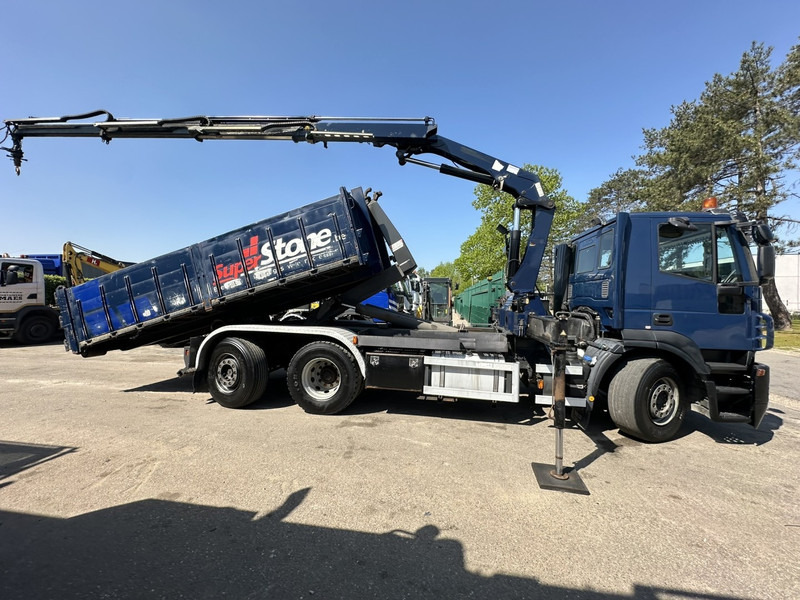 Iveco STRALIS 420 6x2 + CRANE HMF 1720 K3 + ROTATOR - LIFT + STEERING AXLE - EURO 5 - *FULL AIR* - CONTAINER INCL. - BE TRUCK - Lastväxlare lastbil, Kranbil: bild 4 Iveco STRALIS 420 6x2 + CRANE HMF 1720 K3 + ROTATOR - LIFT + STEERING AXLE - EURO 5 - *FULL AIR* - CONTAINER INCL. - BE TRUCK - Lastväxlare lastbil, Kranbil: bild 4